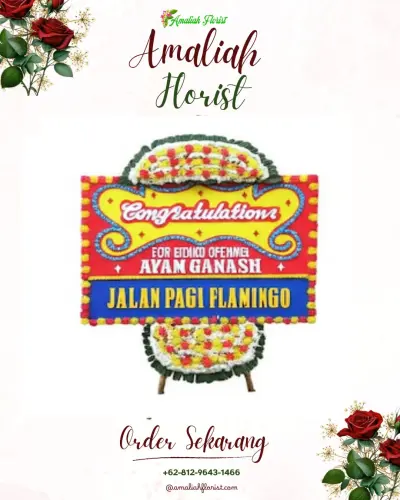 Bunga Papan Congratulation di Tegalongok
